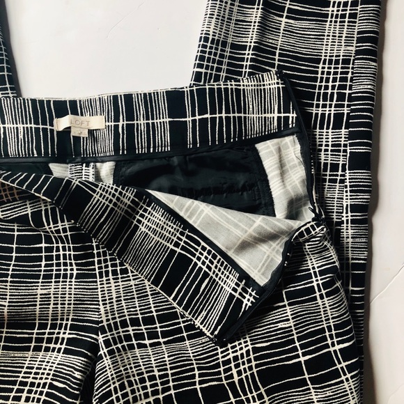 LOFT black / cream printed pants - Picture 5 of 6
